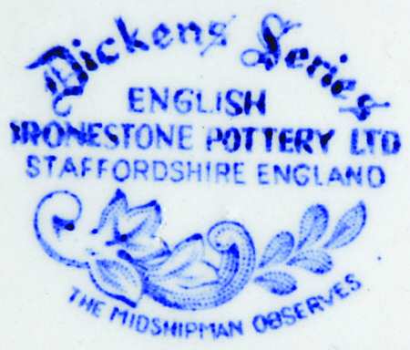 Dickens Series Blue Saucer
