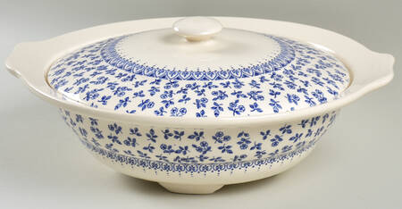 EIT6 Blue Round Covered Vegetable