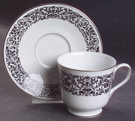 Baronesse Footed Cup & Saucer Set by Ekco
