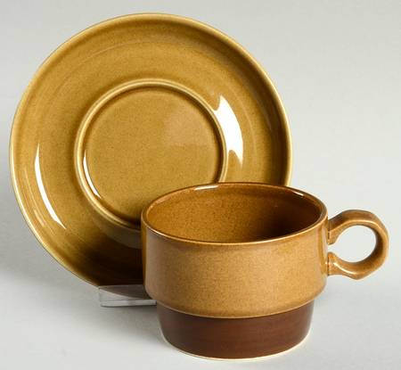 Canoe Flat Cup & Saucer Set