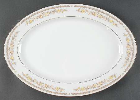 Golden Autumn 14" Oval Serving Platter