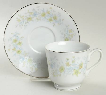 Serenade Footed Cup & Saucer Set by Ekco