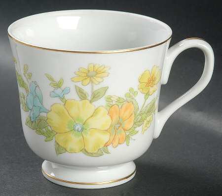 Spring Bouquet Footed Cup