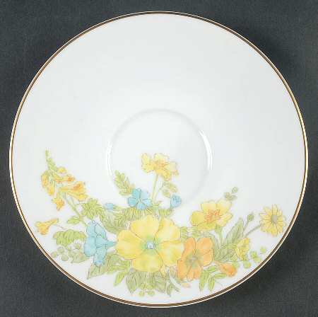 Spring Bouquet Saucer by Ekco