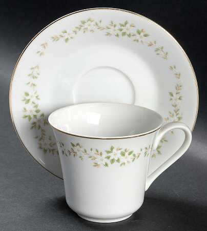 Spring Meadow Flat Cup & Saucer Set