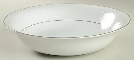 White Lace 9" Round Vegetable Bowl