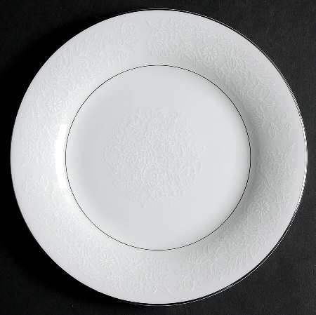 White Lace Salad Plate