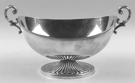Silverplate Hollowware Round Silverplate Centerpiece