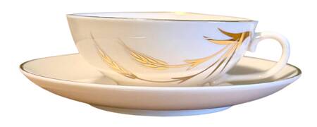 California Wheat Flat Cup & Saucer Set