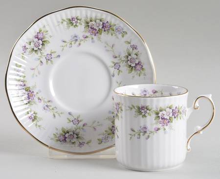 Chantilly Flat Demitasse Cup & Saucer Set