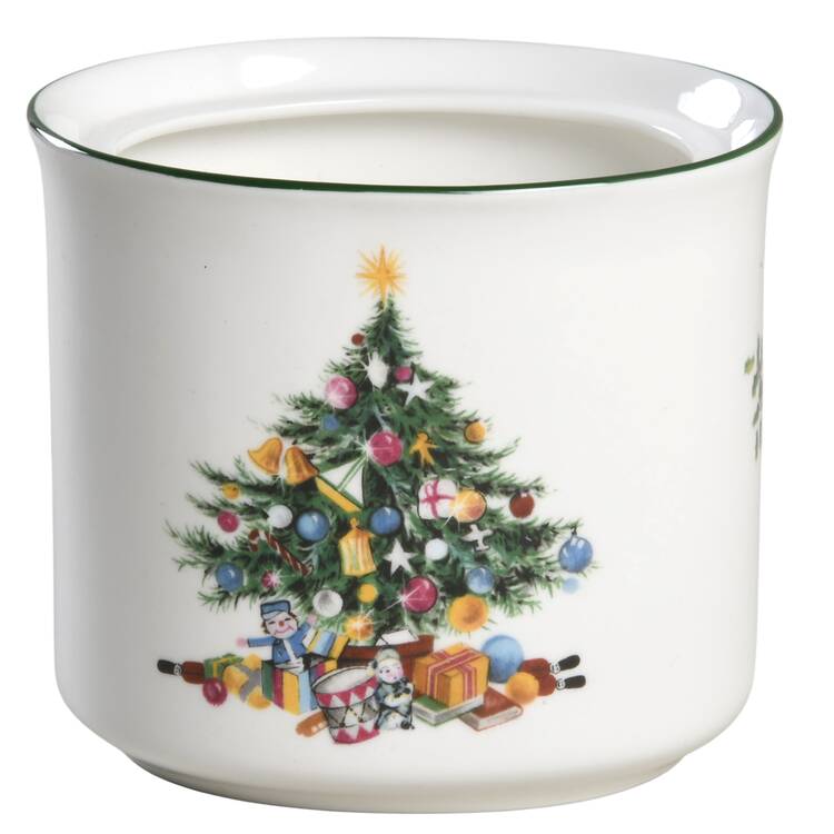 Seasons Greetings Sugar Bowl No Lid