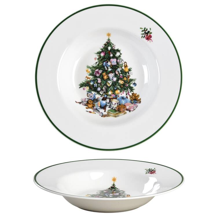 Seasons Greetings Rim Soup Bowl