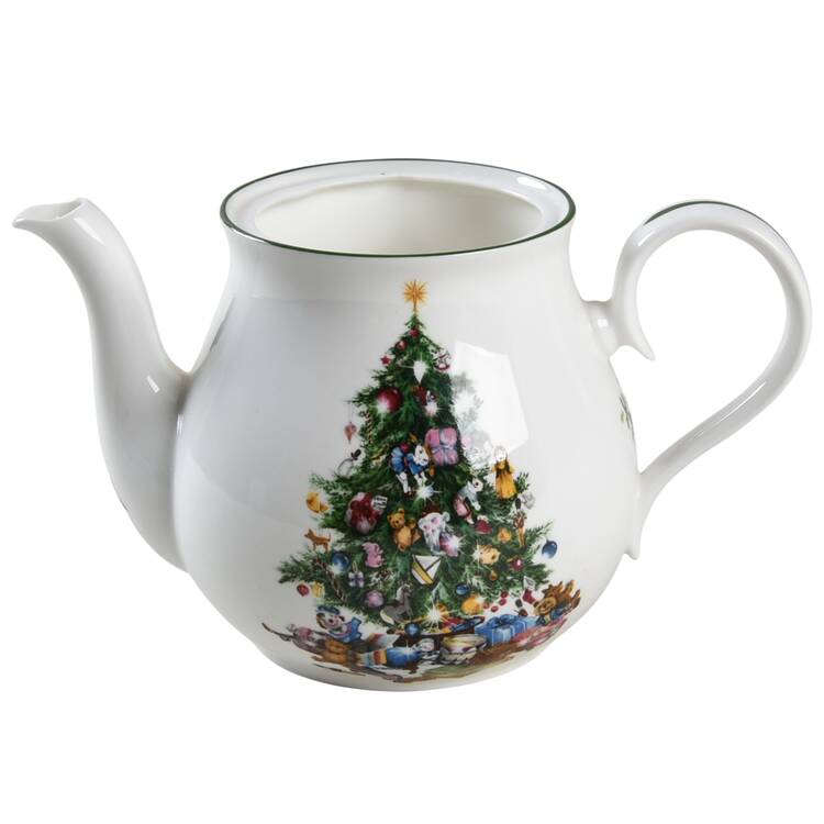 Seasons Greetings Mini Teapot No Lid