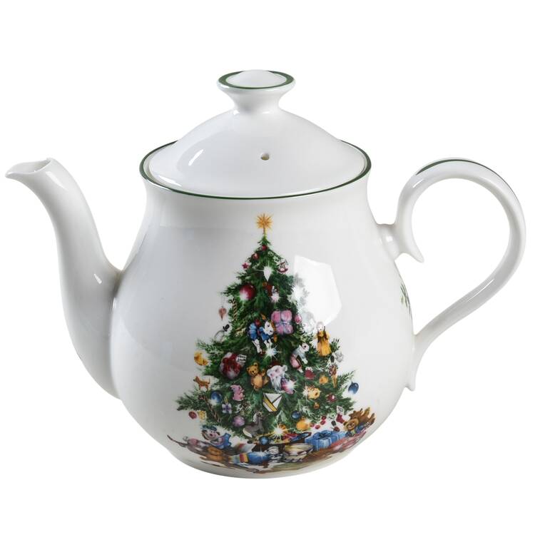 Seasons Greetings Mini Teapot & Lid