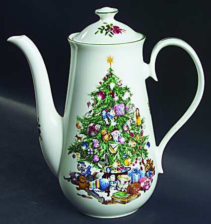 Seasons Greetings Coffee Pot & Lid
