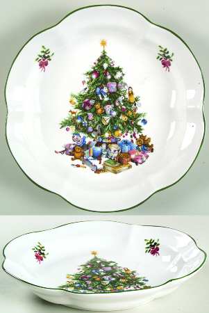 Seasons Greetings 9" Victoria Tray