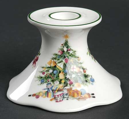 Seasons Greetings Single Light Candlestick