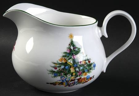 Seasons Greetings Round Gravy Boat