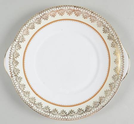 Swiss Cottage Handled Cake Plate