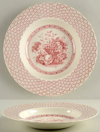 Beverley Red Rim Soup Bowl