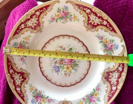 York Maroon Luncheon Plate