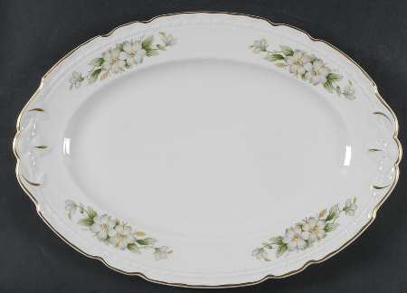 Dogwood 15" Oval Serving Platter