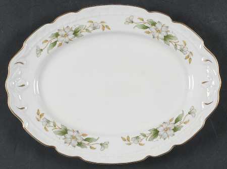 Dogwood 11" Oval Serving Platter