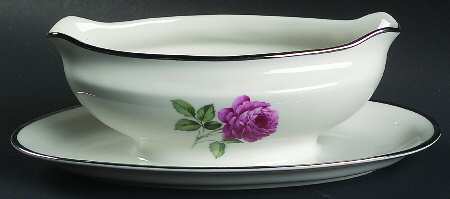 EMB6 Gravy Boat with Attached Underplate by Embassy (American)