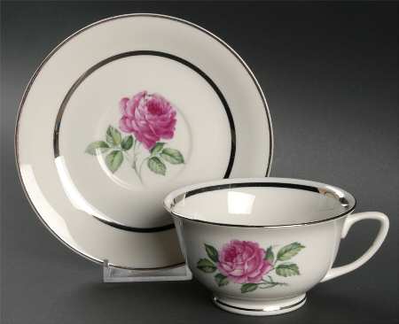 Footed Cup & Saucer Set