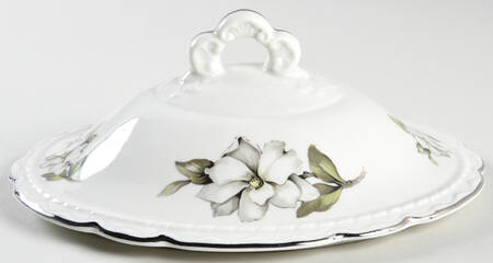 Silver Gardenia (Rim, Scalloped) Lid for Oval Vegetable by Embassy (American)