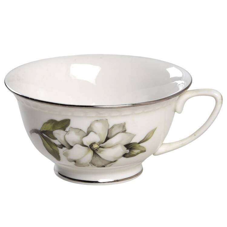 Silver Gardenia (Rim, Scalloped) Footed Cup