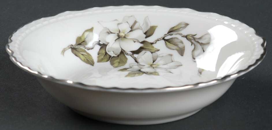 Silver Gardenia (Rim, Scalloped) Fruit/Dessert (Sauce) Bowl