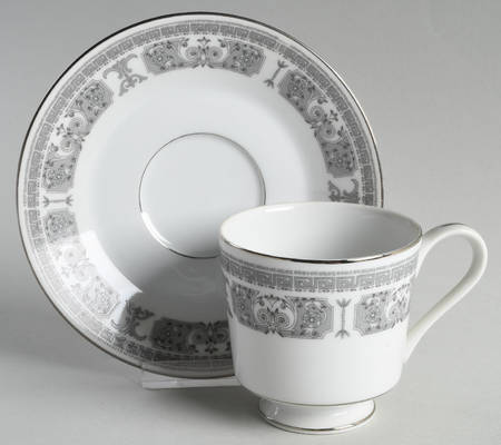 Athens Footed Cup & Saucer Set by Empress (Japan)