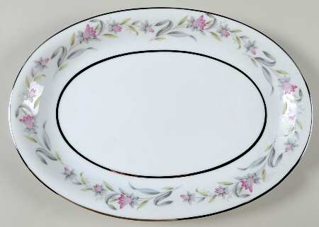 Bella Flora 13" Oval Serving Platter