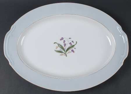 Blue Belle 16" Oval Serving Platter