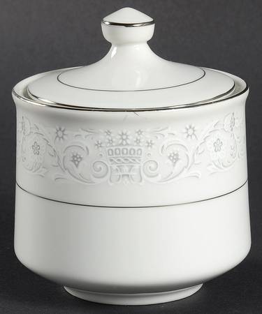 Damask Sugar Bowl & Lid