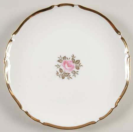 Elegant Rose Salad Plate