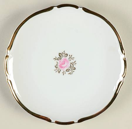 Elegant Rose Bread & Butter Plate