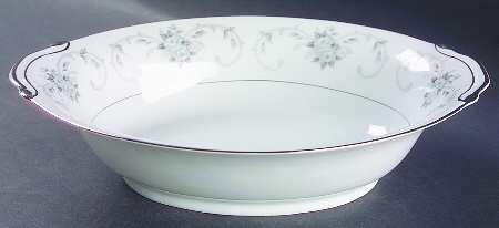 Fleurette 10" Oval Vegetable Bowl