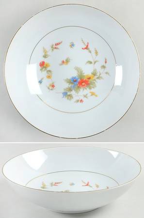 Flower Song 9" Round Vegetable Bowl