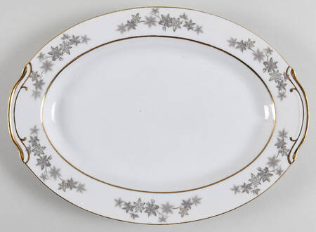 Golden Silhouette 12" Oval Serving Platter