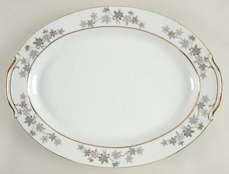 Golden Silhouette 16" Oval Serving Platter