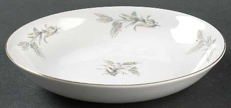 Gold Wheat Coupe Soup Bowl by Empress (Japan)