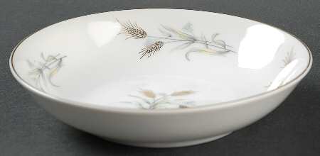 Gold Wheat Fruit/Dessert (Sauce) Bowl by Empress (Japan)