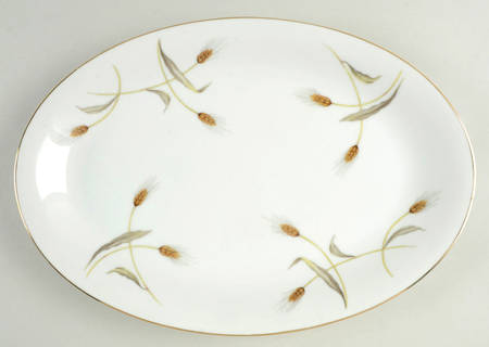 Golden Wheat 14" Oval Serving Platter