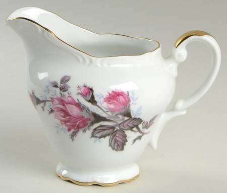 Gray Moss Rose (Scalloped) Creamer by Empress (Japan)