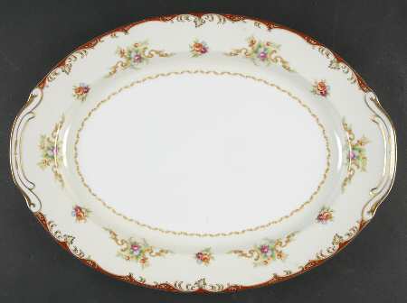 Roselle 16" Oval Serving Platter