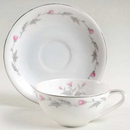 Thistle Footed Cup & Saucer Set