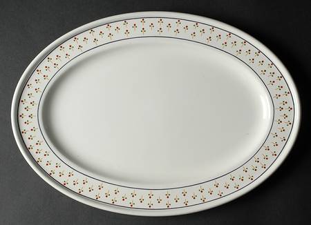Petite Fleur 14" Oval Serving Platter
