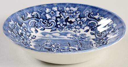 Red River Blue Fruit/Dessert (Sauce) Bowl